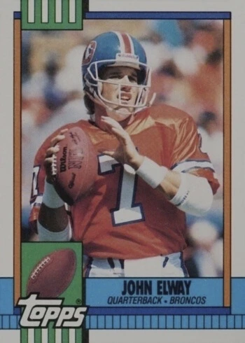 1990 Topps #37 John Elway Football Card