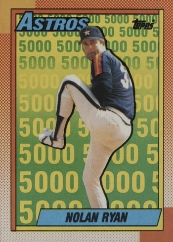 1990 Topps #4 Astros Nolan Ryan Baseball Card