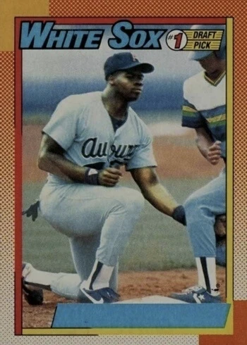 1990 Topps #414 No Name On Front Variation Frank Thomas Rookie Card 1990 Topps #414 No Name On Front Variation Frank Thomas Rookie Card