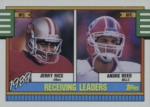 1990 Topps #431 Receiving Leaders Football Card