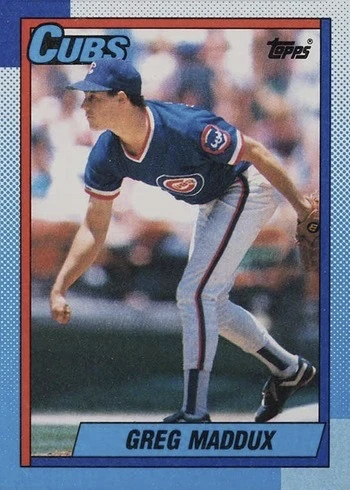 1990 Topps #715 Greg Maddux Baseball Card 1990 Topps #715 Greg Maddux Baseball Card