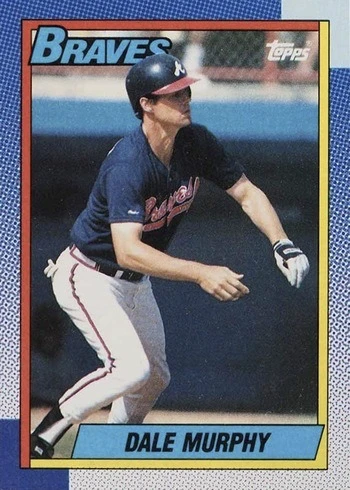 1990 Topps #750 Dale Murphy Baseball Card 1990 Topps #750 Dale Murphy Baseball Card