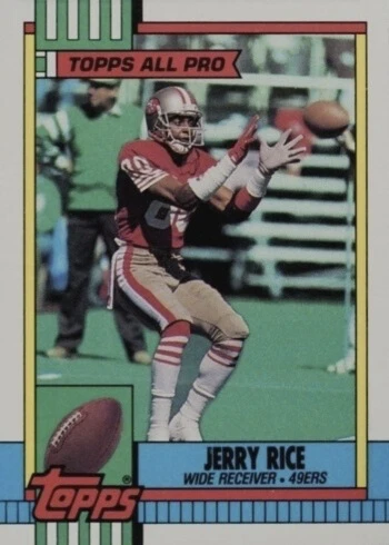 1990 Topps #8 Jerry Rice Football Card
