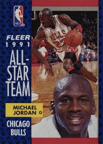 1991 Fleer #211 Michael Jordan All Star Basketball Card