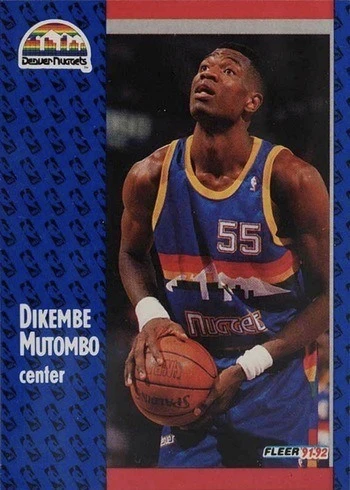 1991 Fleer #277 Dikembe Mutombo Rookie Card