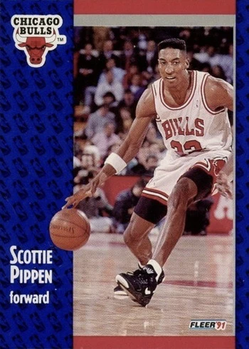 1991 Fleer #33 Scottie Pippen Basketball Card