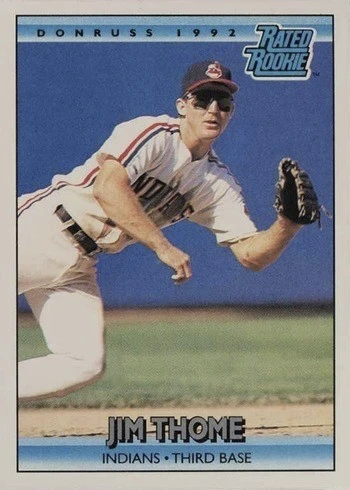 1992 Donruss #406 Jim Thome Baseball Card