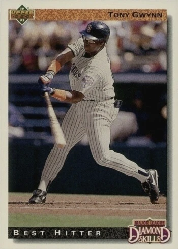 1992 Upper Deck #717 Diamond Skills Tony Gwynn Baseball Card