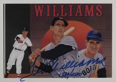 1992 Upper Deck Heroes Autograph Ted Williams Baseball Card