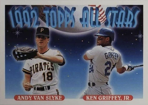 1993 Topps #405 Ken Griffey Jr. Andy Van Slyke All-Star Baseball Card