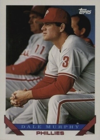 1993 Topps #445 Dale Murphy Baseball Card