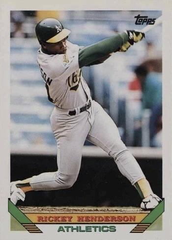 1993 Topps #750 Rickey Henderson Baseball Card