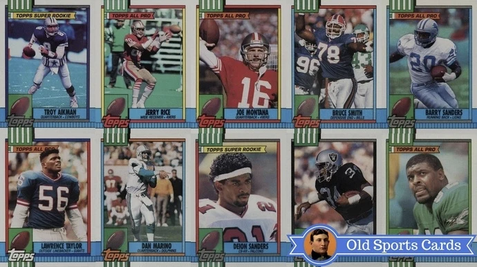 Most Valuable 1990 Topps Football Cards