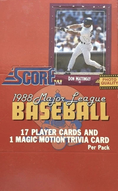 Unopened Box of 1988 Score Baseball Cards