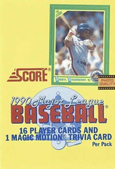 Unopened Box of 1990 Score Baseball Cards