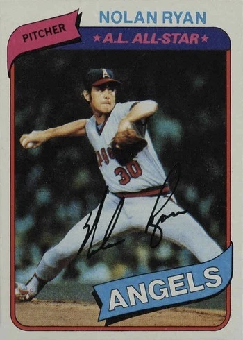 1980 Topps #580 Nolan Ryan Baseball Card 1980 Topps #580 Nolan Ryan Baseball Card