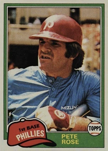 1981 Topps #180 Pete Rose Baseball Card 1981 Topps #180 Pete Rose Baseball Card