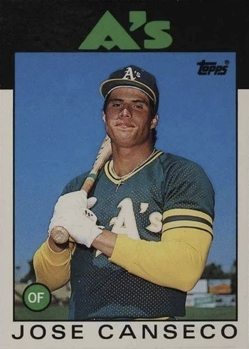 1986 Topps Traded #20T Jose Canseco Rookie Card