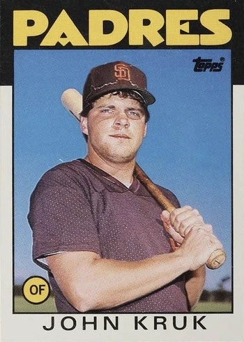 1986 Topps Traded #56T John Kruk Rookie Card