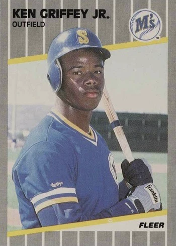 1989 Fleer Glossy #548 Ken Griffey Jr. Rookie Card