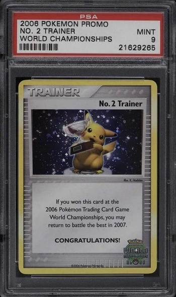 2006 Pokemon Promo World Championships Number 2 Trainer Card
