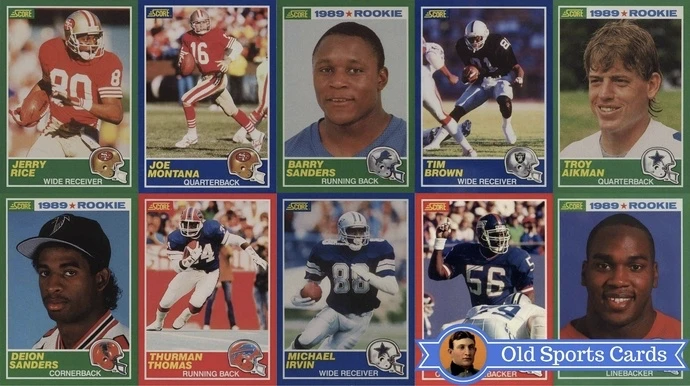 Most Valuable 1989 Score Football Cards