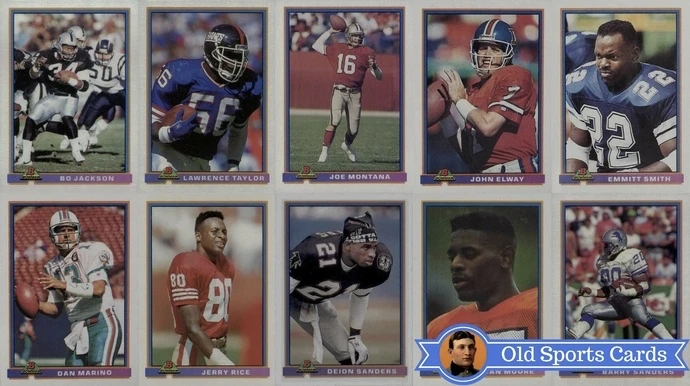 Most Valuable 1991 Bowman Football Cards