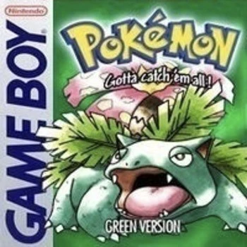 Pokémon Green Game Boy Game Box Art с участието на Venusaur