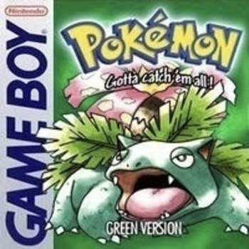 Pokémon Green Game Boy Game Box Art med Venusaur