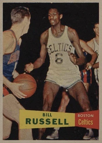 1957 Topps #77 Bill Russell Rookie Card 1957 Topps #77 Bill Russell Rookie Card