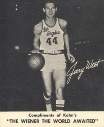 1960 Kahns Wieners #11 Jerry West Basketball Card