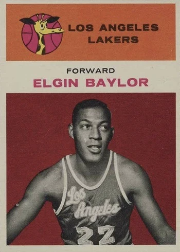 1961 Fleer #3 Elgin Baylor Rookie Card