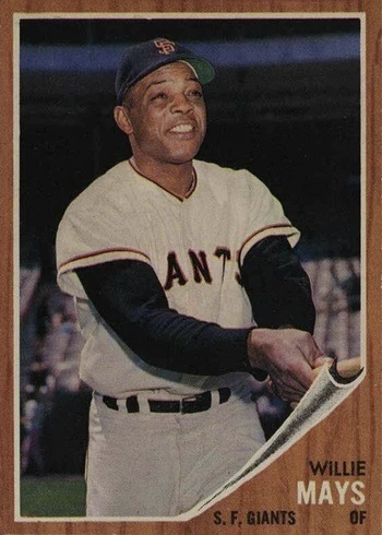 1962 Topps #300 Willie Mays Baseball Card 1962 Topps #300 Willie Mays Baseball Card