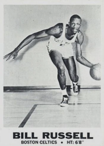 1968 Topps Test #4 Bill Russell Basketball Card