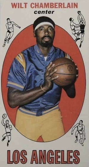 1969 Topps #1 Wilt Chamberlain Basketball Card 1969 Topps #1 Wilt Chamberlain Basketball Card