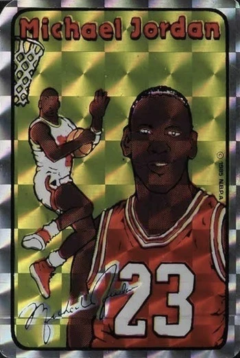 1985 Prism:Jewel Stickers Michael Jordan Basketball Card