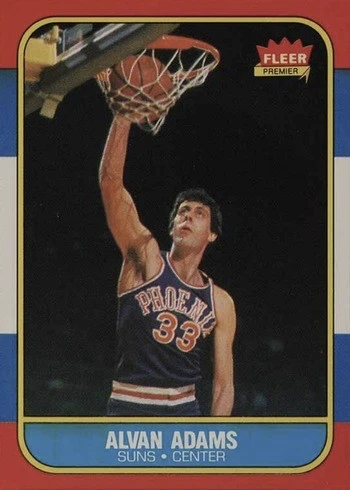 1986 Fleer #2 Alvan Adams Basketball Card