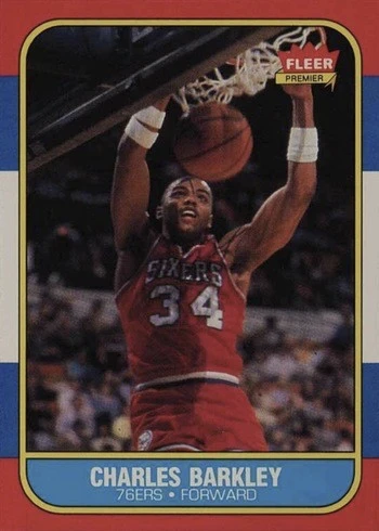 1986 Fleer #7 Charles Barkley Rookie Card