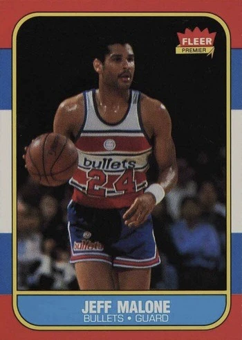 1986 Fleer #76 Jeff Malone Basketball Card
