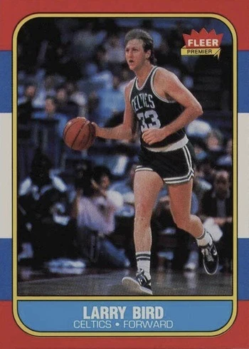 1986 Fleer #9 Larry Bird Basketball Card