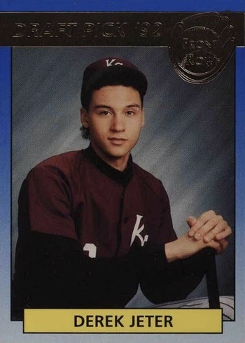 1992 Front Row Draft Pick Gold #55 Derek Jeter Baseball Card