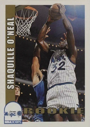 1992 NBA Hoops #442 Shaq Rookie Card