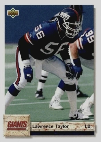 1992 Upper Deck #599 Lawrence Taylor Football Card