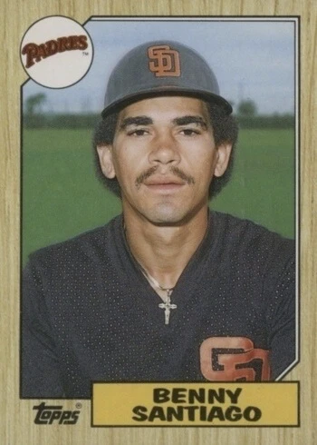 1987 Topps Traded #109T Benito Santiago Rookie Card