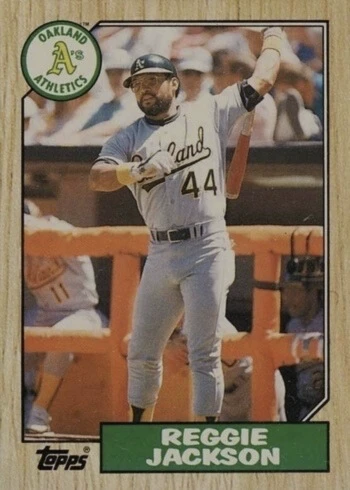 1987 Topps Traded #52T Reggie Jackson Baseball Card