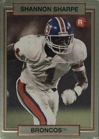 1990 Action Packed Rookie Update #46 Shannon Sharpe Rookie Card