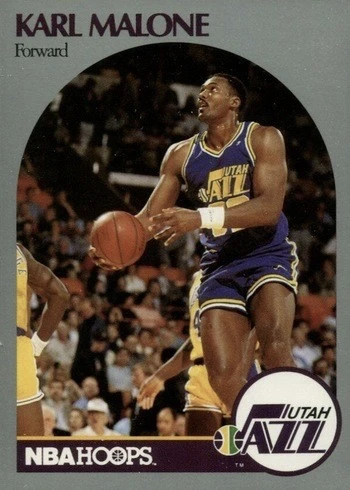 1990 Hoops #292 Karl Malone Basketball Card