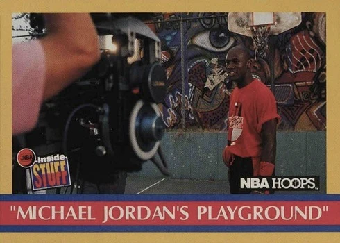 1990 Hoops #382 Michael Jordan Playground Basketball Card