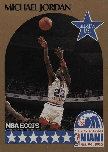 1990 Hoops #5 Michael Jordan All-Star Basketball Card