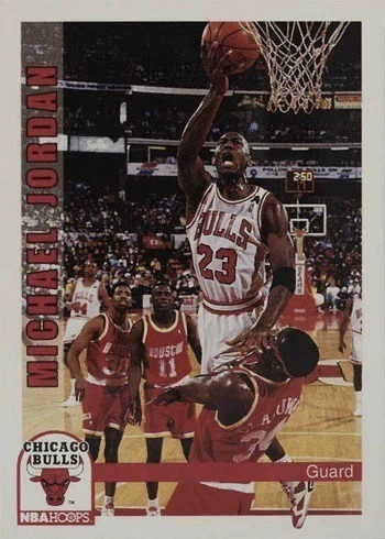 1992 NBA Hoops #30 Michael Jordan Basketball Card